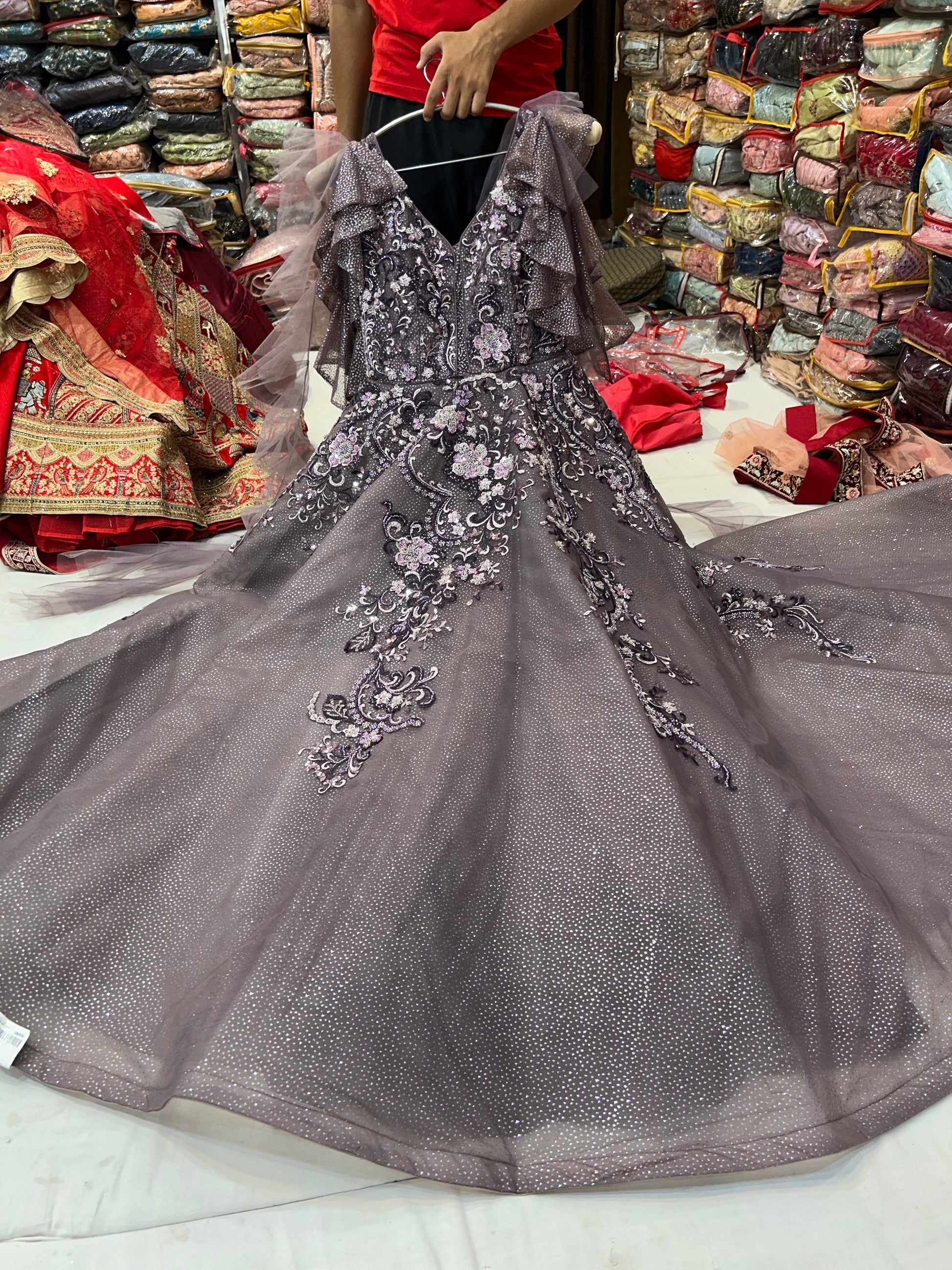 Impresionante vestido violeta – Shopping World