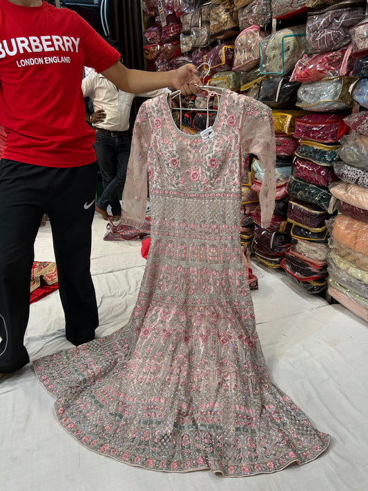 Majestic baby pink Gown
