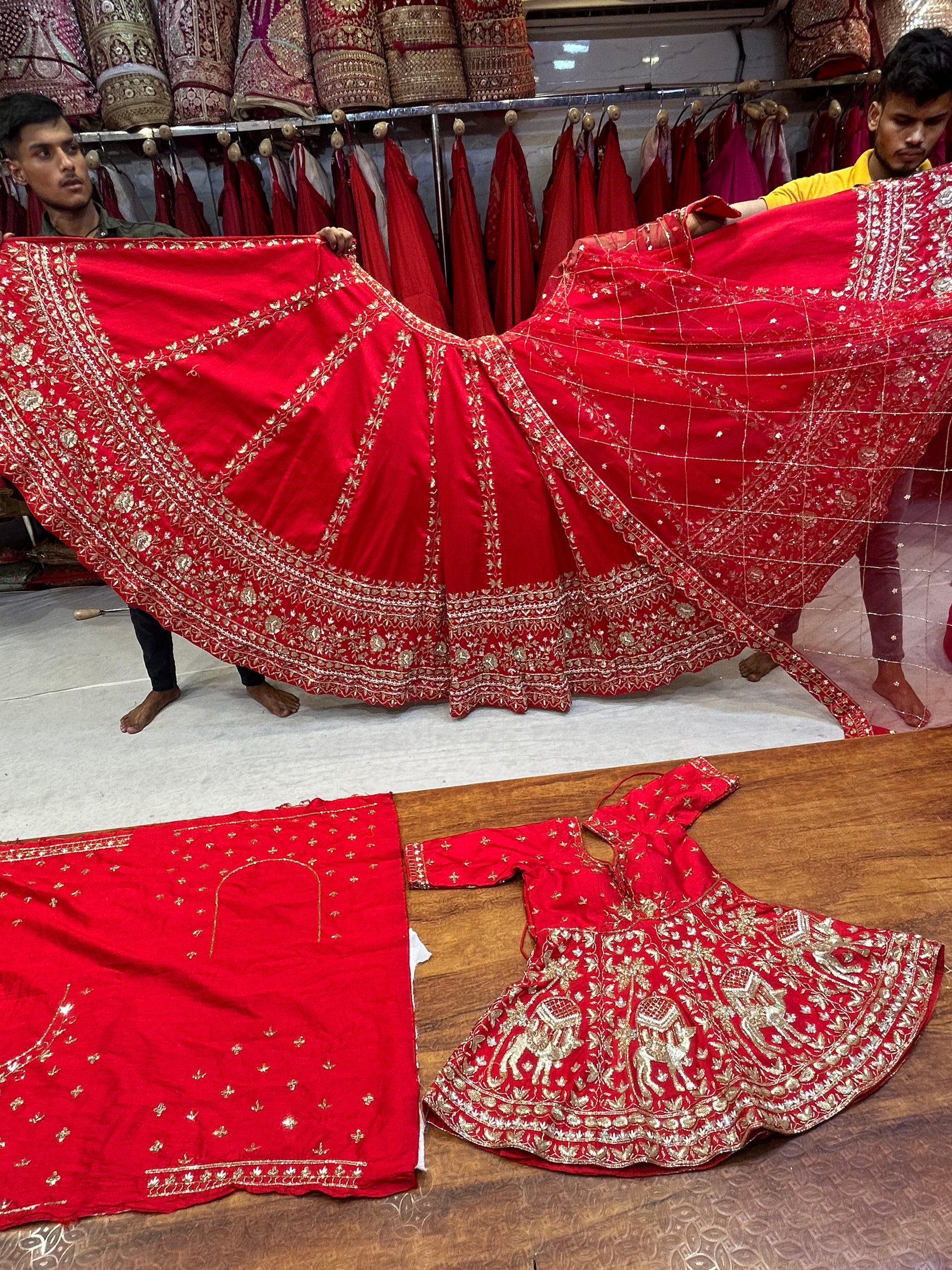 Awesome Red Sabyasachi Similar Lehenga – Shopping World