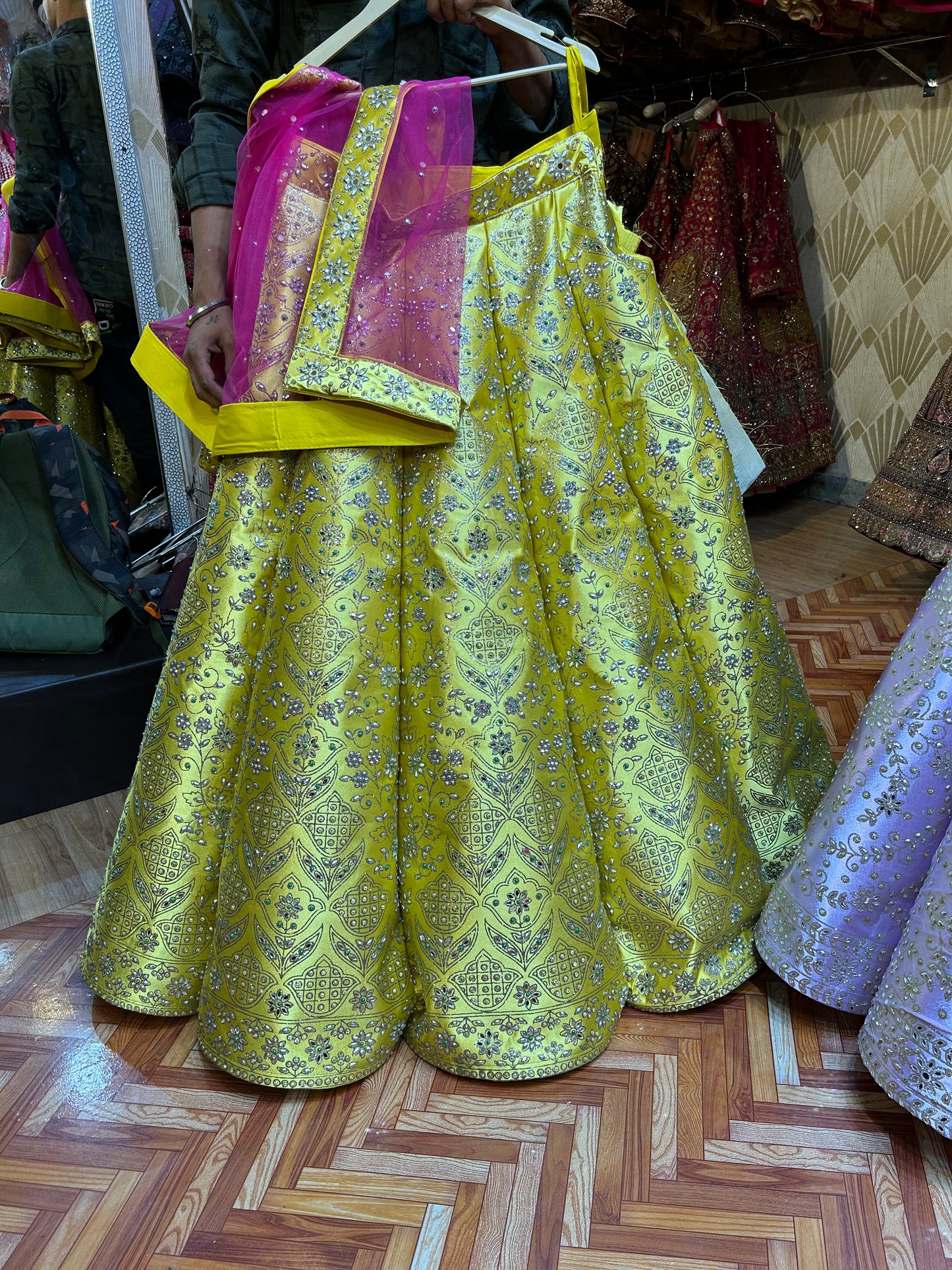 Stylish Green Lehenga