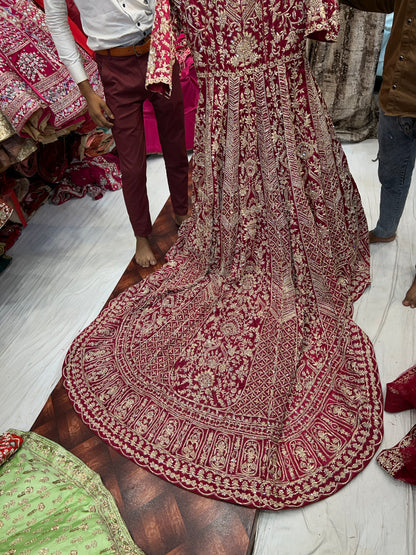 Fantastic Red Tail farshi gharara dress