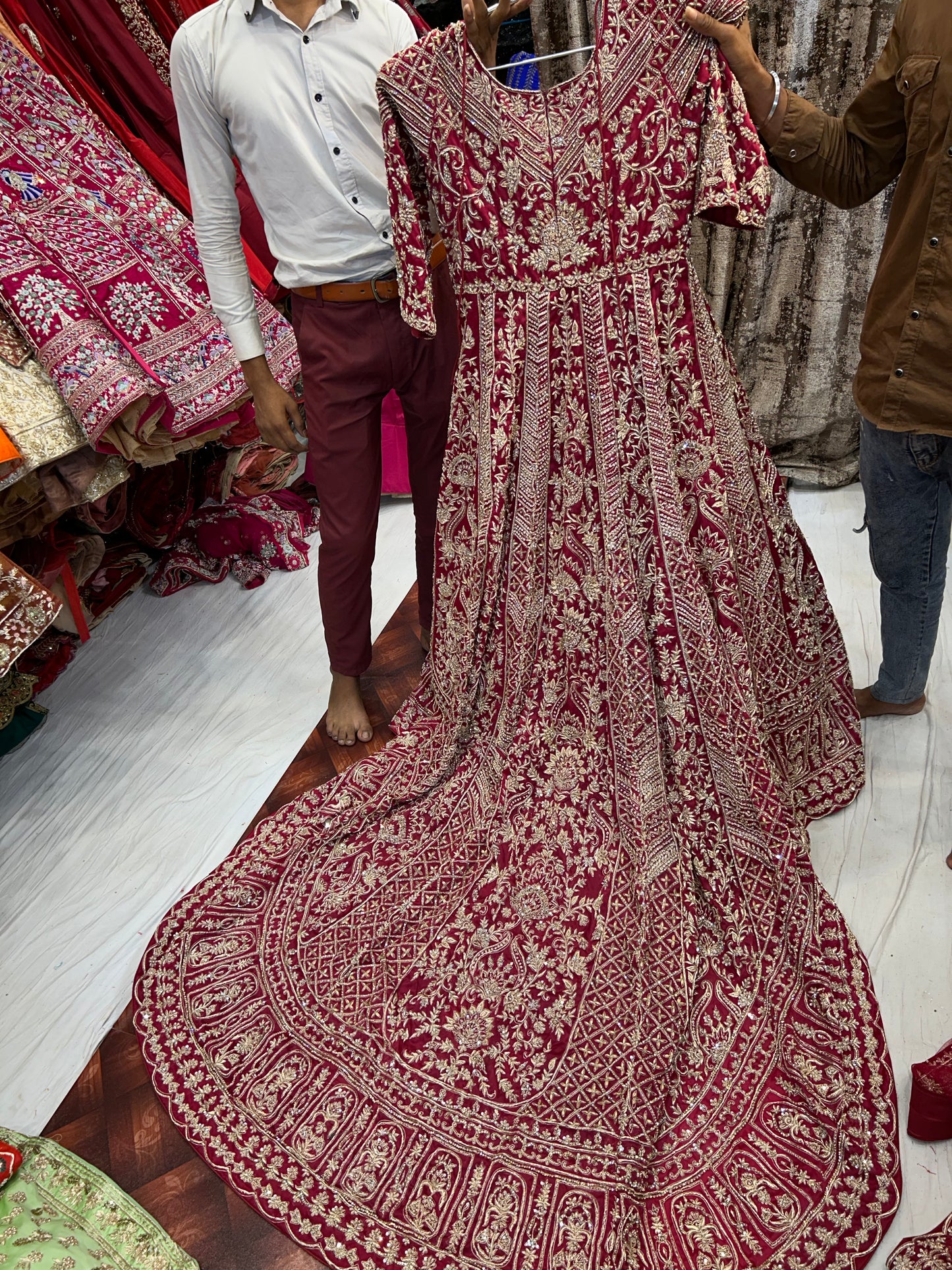 Fantastic Red Tail farshi gharara dress