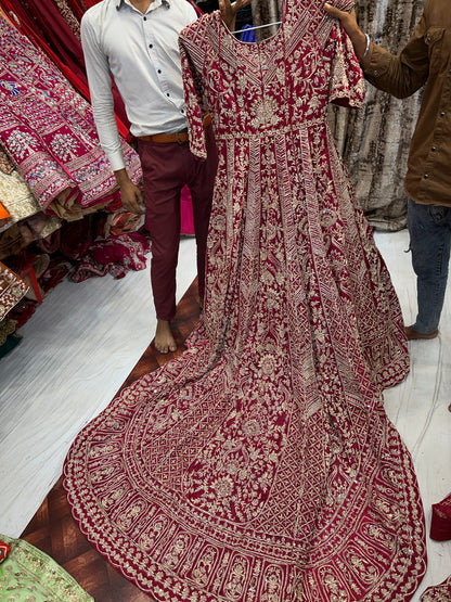 Fantastic Red Tail farshi gharara dress