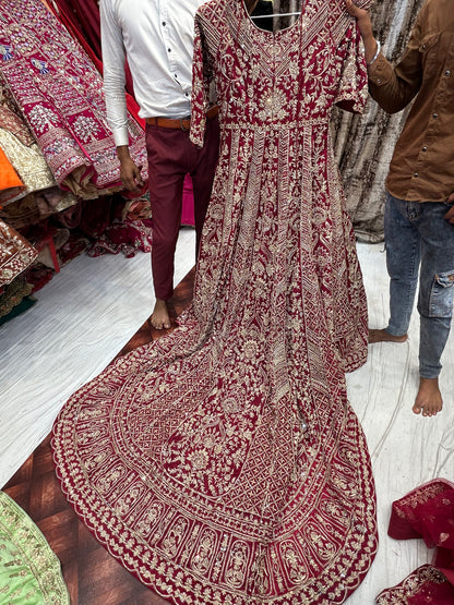 Fantastic Red Tail farshi gharara dress
