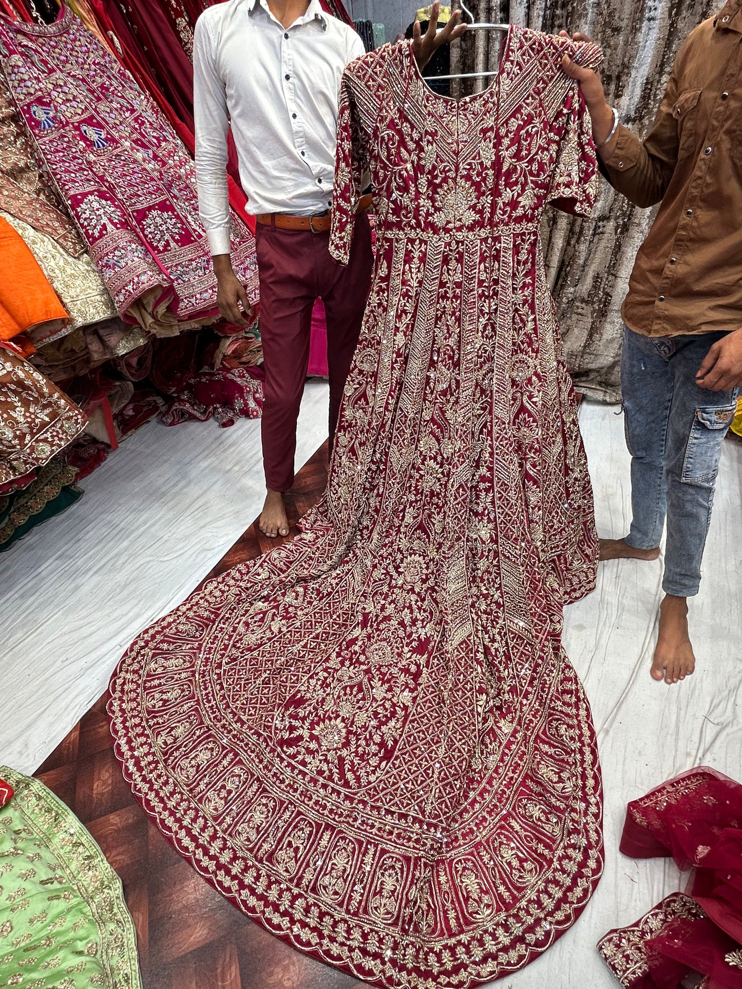 Fantastic Red Tail farshi gharara dress