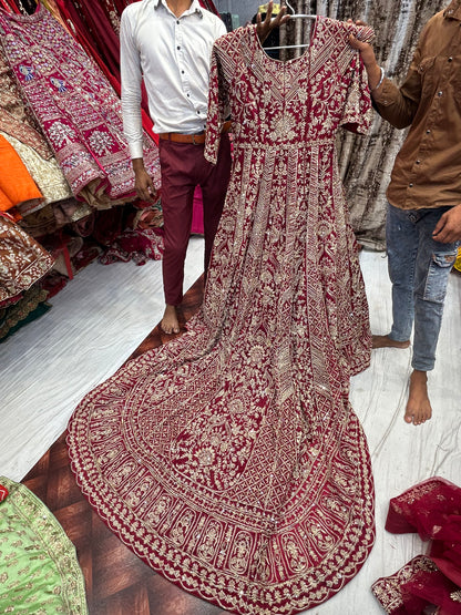 Fantastic Red Tail farshi gharara dress