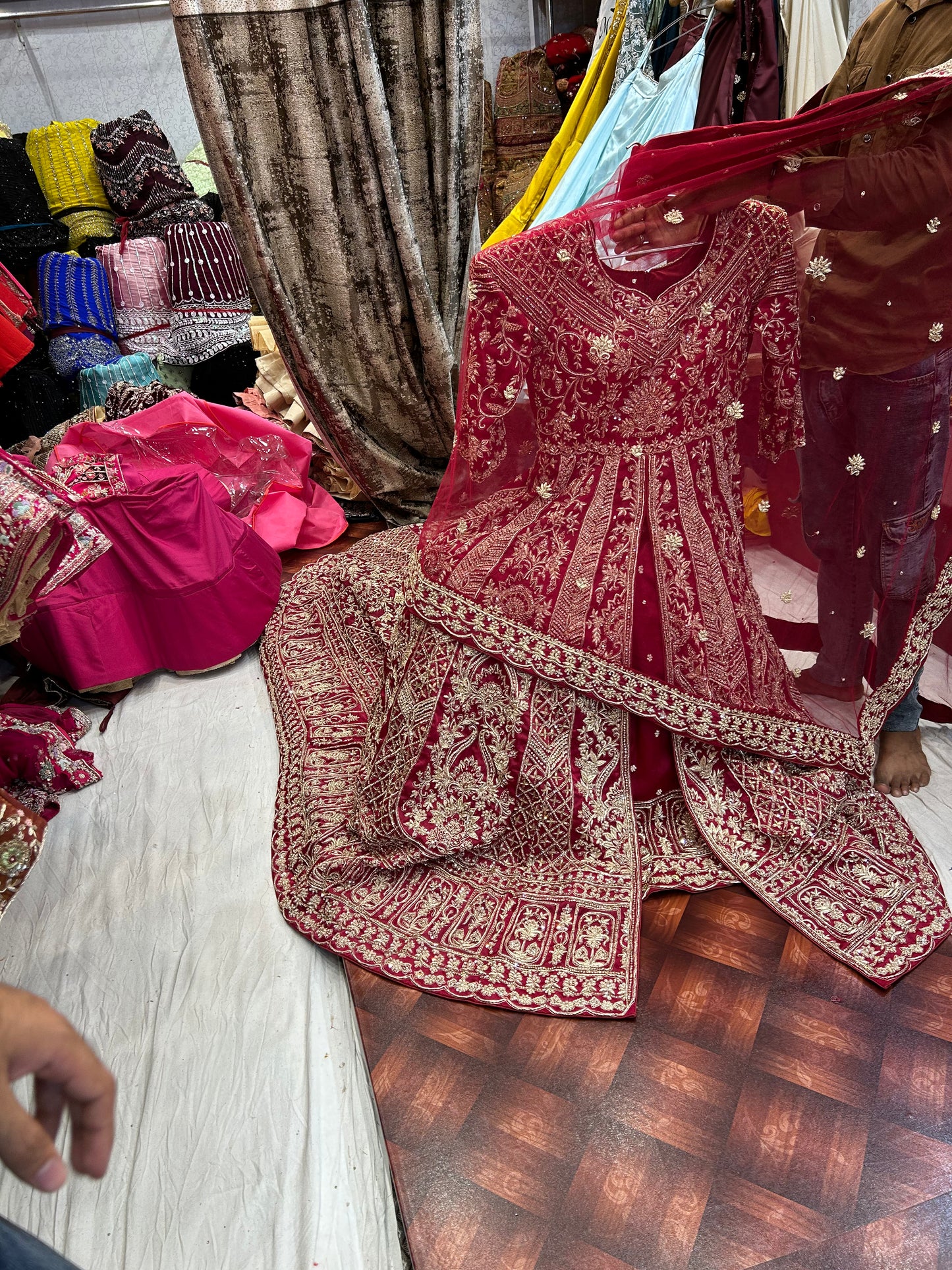 Fantastic Red Tail farshi gharara dress