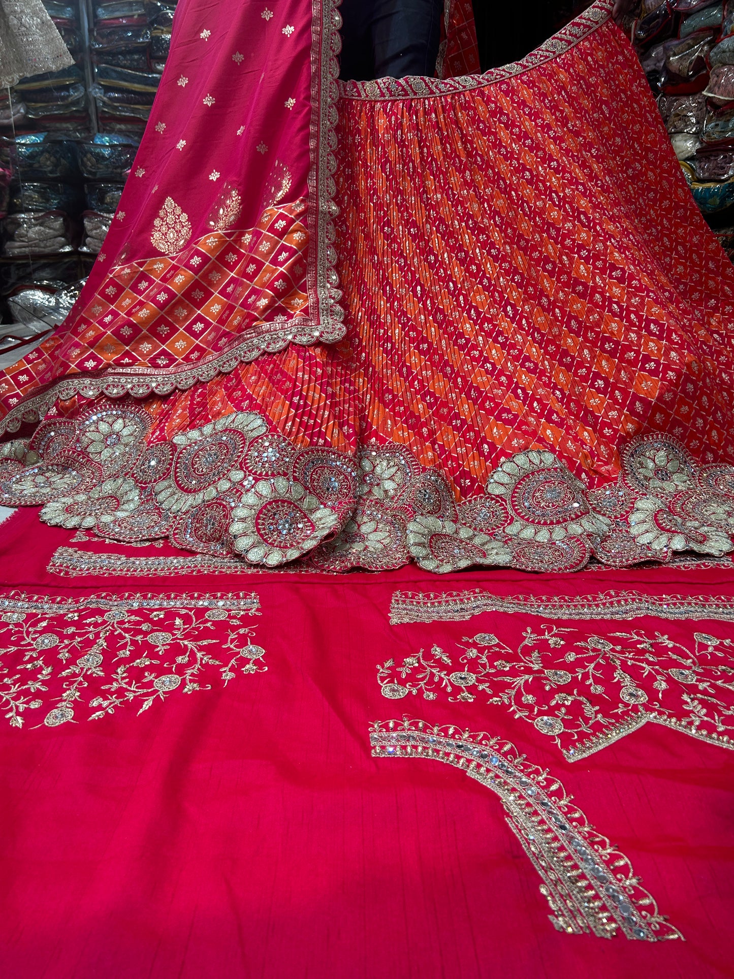 Amazing red lehenga