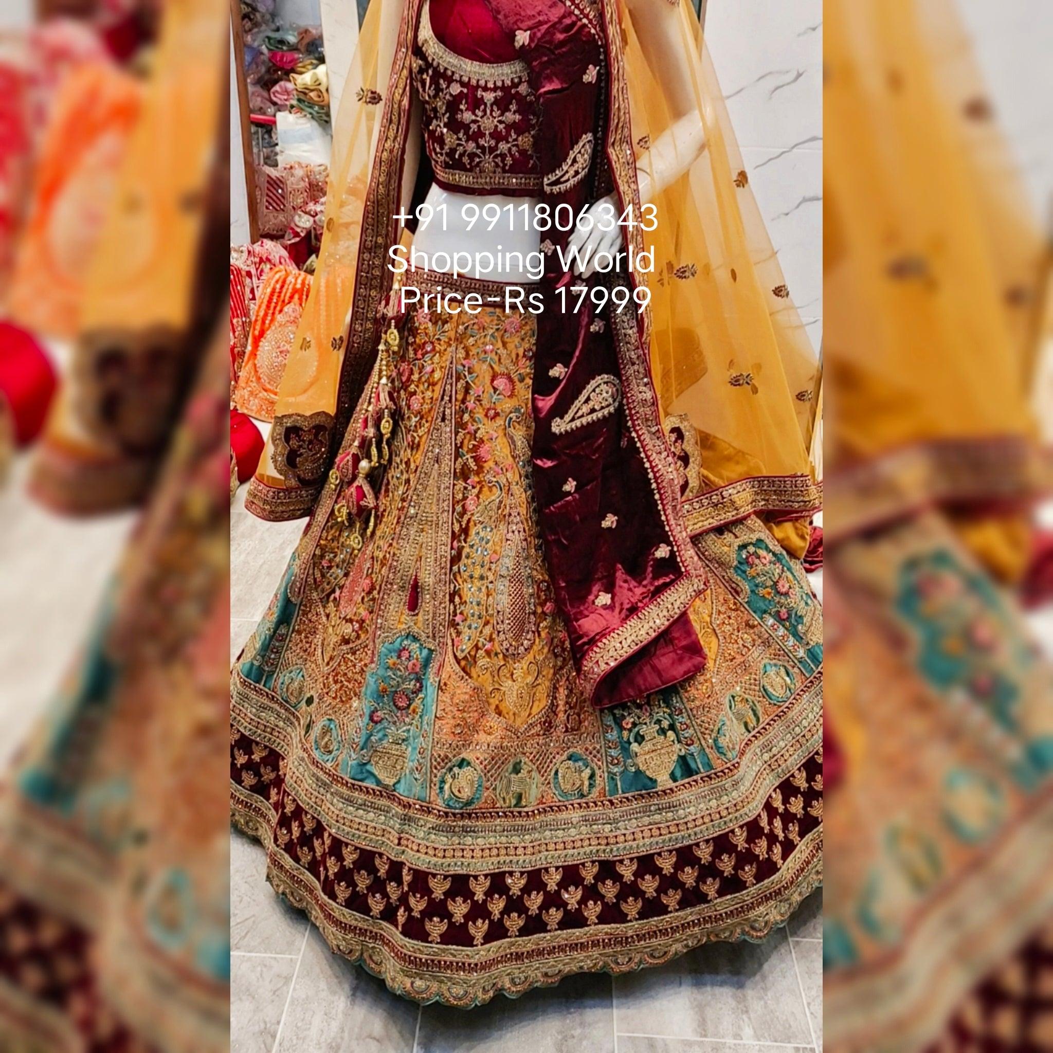 Red Bandhani Silk Lehenga | Order Now Lehenga With Choli And Dupatta