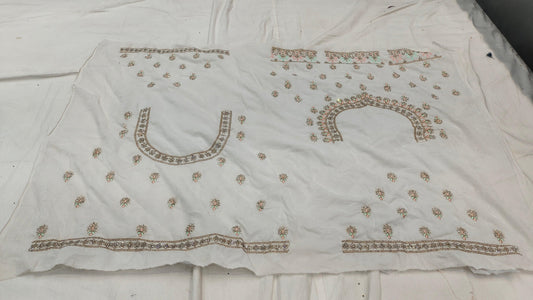 Peacock Designer White Lehenga - Shopping World