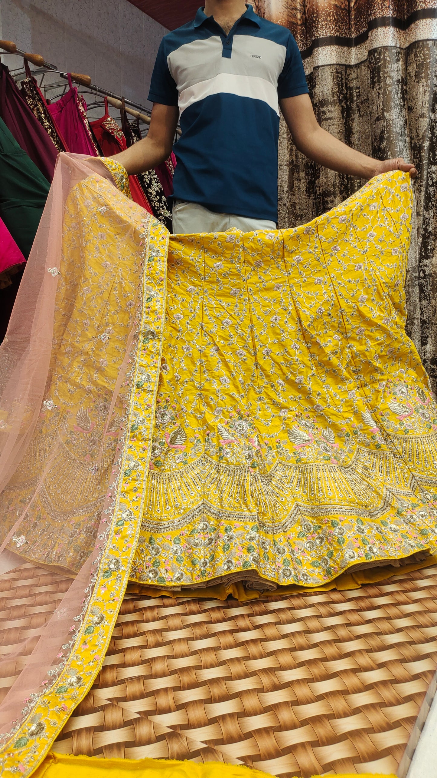 Haldi mehendi special lehenga