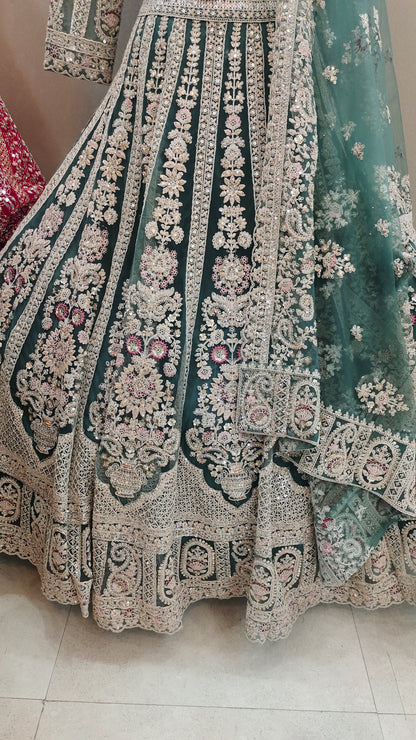 Pretty pink Ready to wear Crop top Lehenga