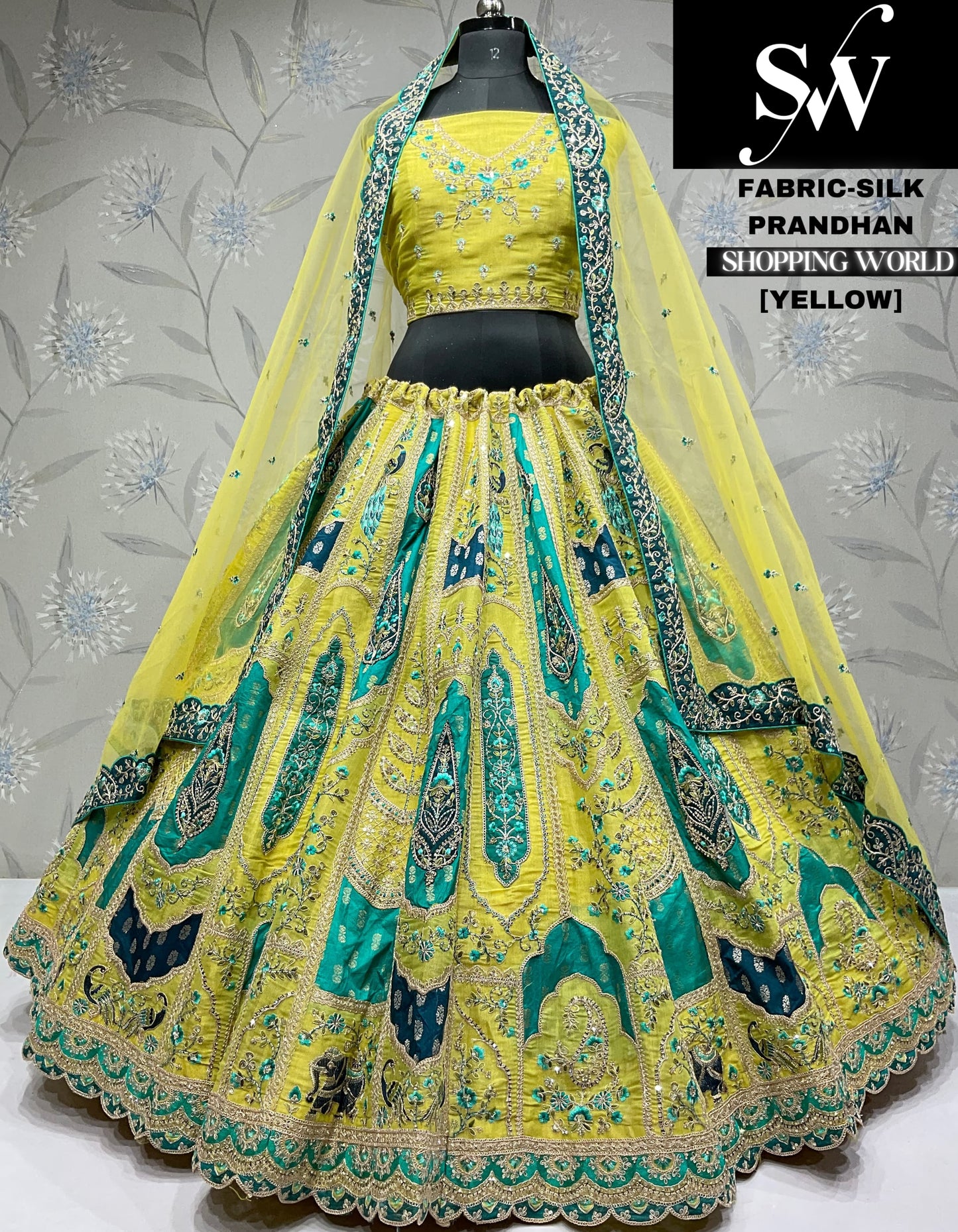 Attractive peach silk party wear Lehenga