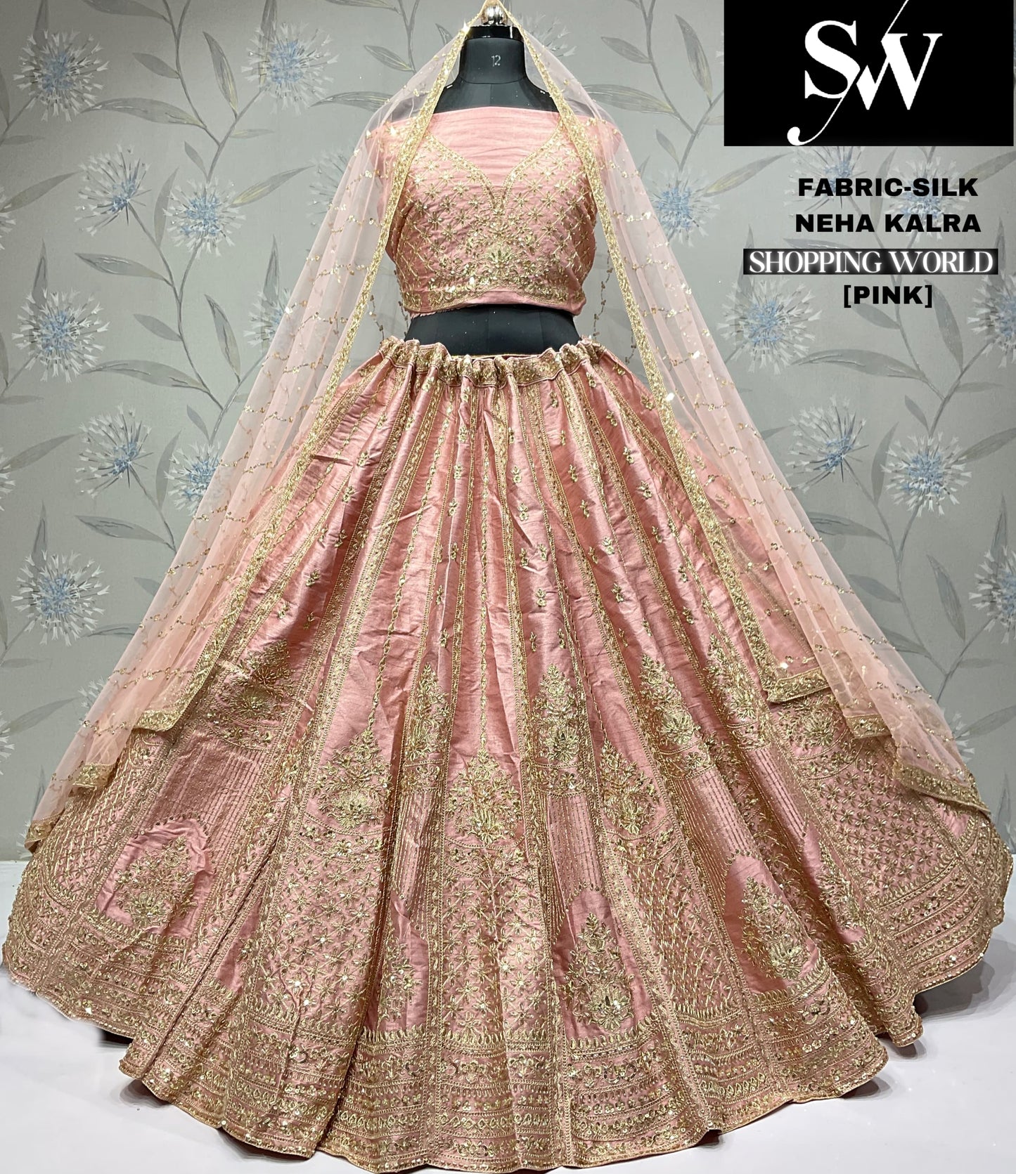 Delightful sky blue Crystal party wear Lehenga