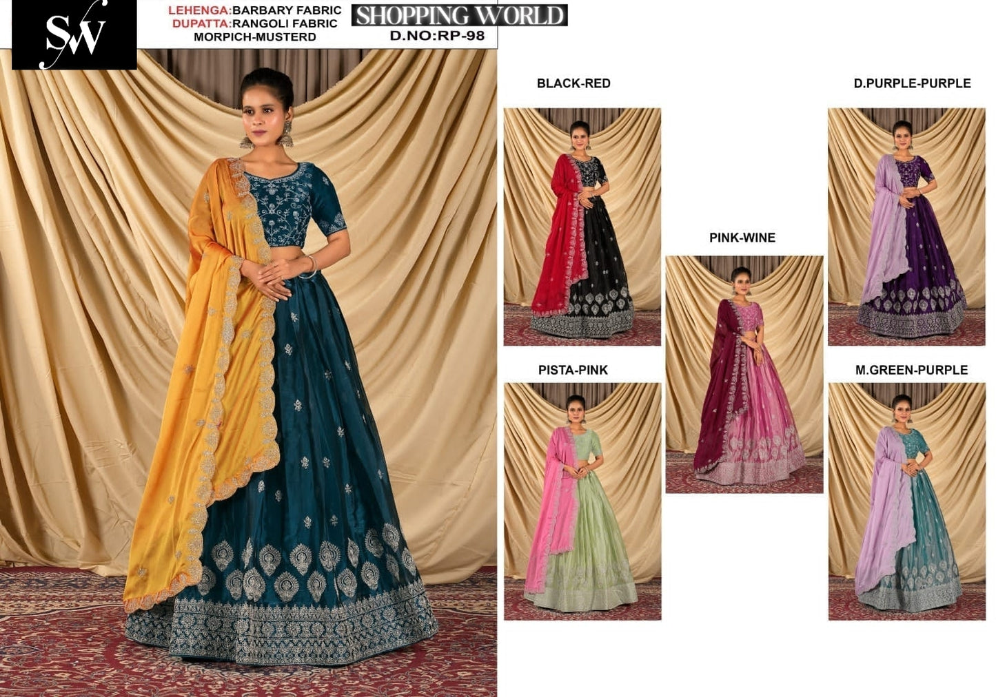 Beautiful Burberry morpich mustard lehenga