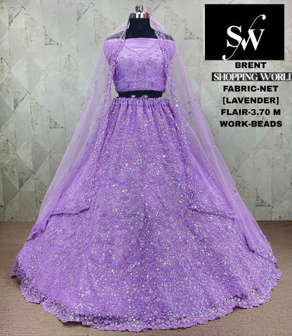 Lavishing Lavender purple Lehenga