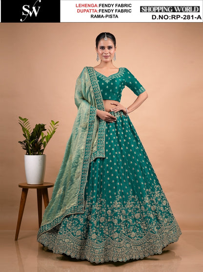 Fantastic Morpich pista Fendy Lehenga