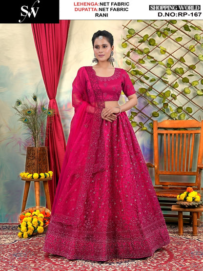 Gorgeous pista green Net Lehenga