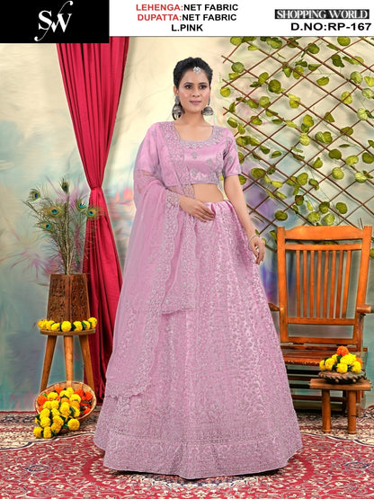 Gorgeous pista green Net Lehenga