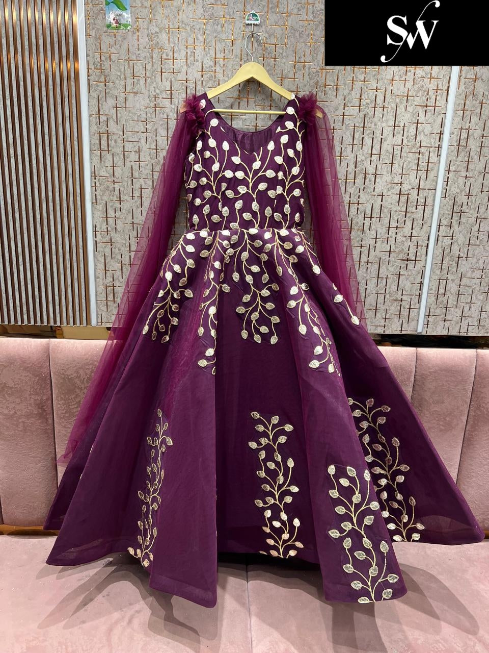 Stunning purple gown