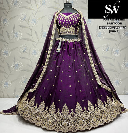 Amazing Firozi Fendi Lehenga