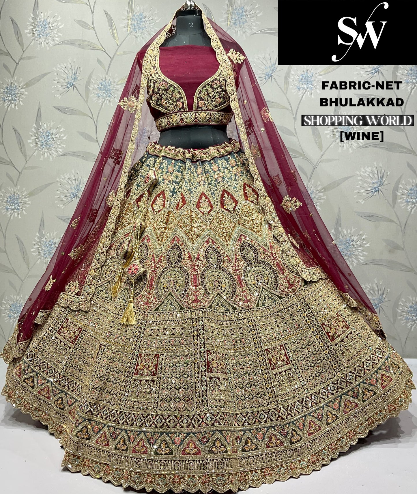Good looking Mustard Net Lehenga