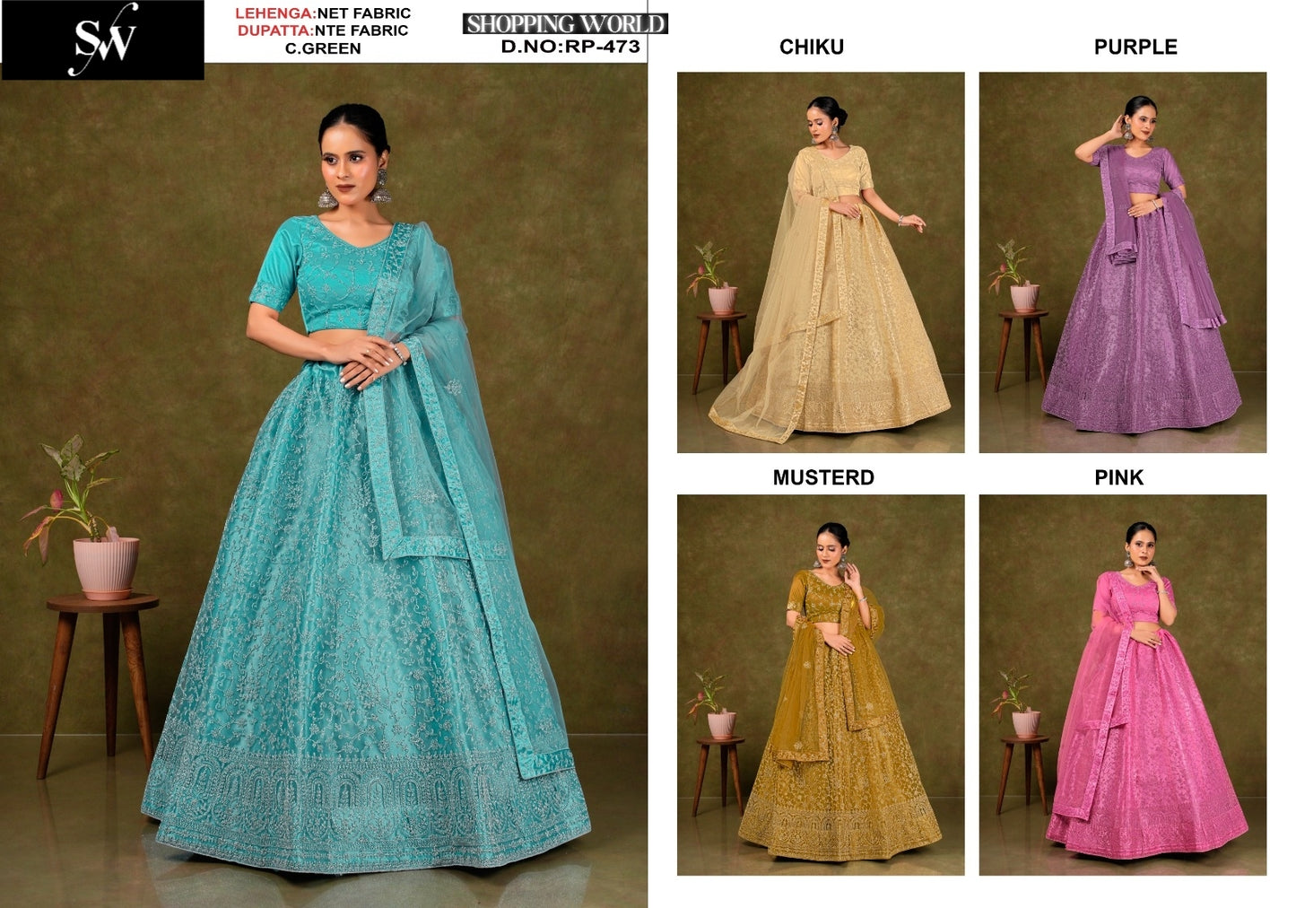 Something Different Sea green Lehenga