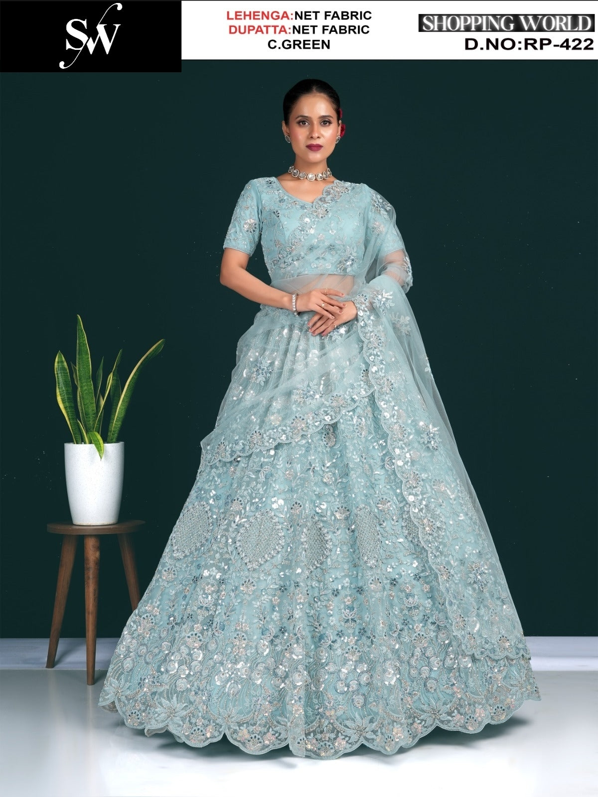 Gorgeous Chiku beige Net Lehenga