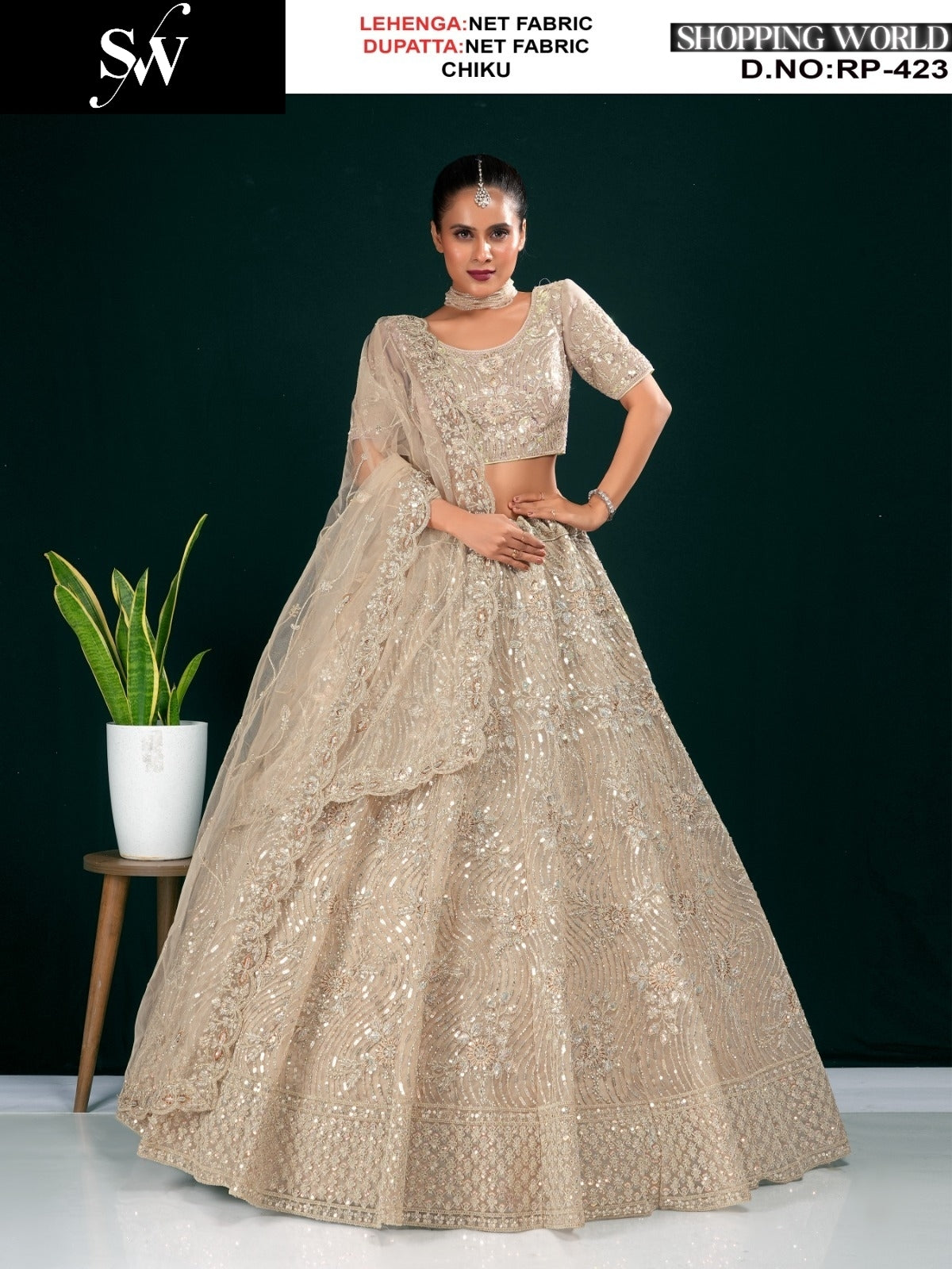 Khoobsurat Lavender Lilac Purple Net Lehenga