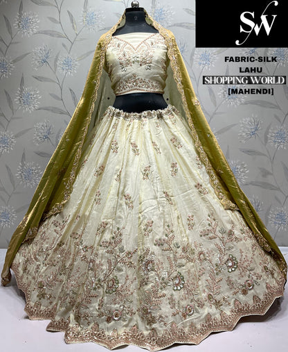 Lavishing Lavender silk  Lehenga