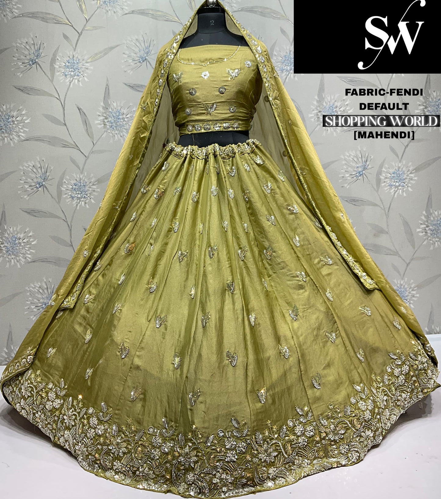 Delightful Lavender Fendi Lehenga