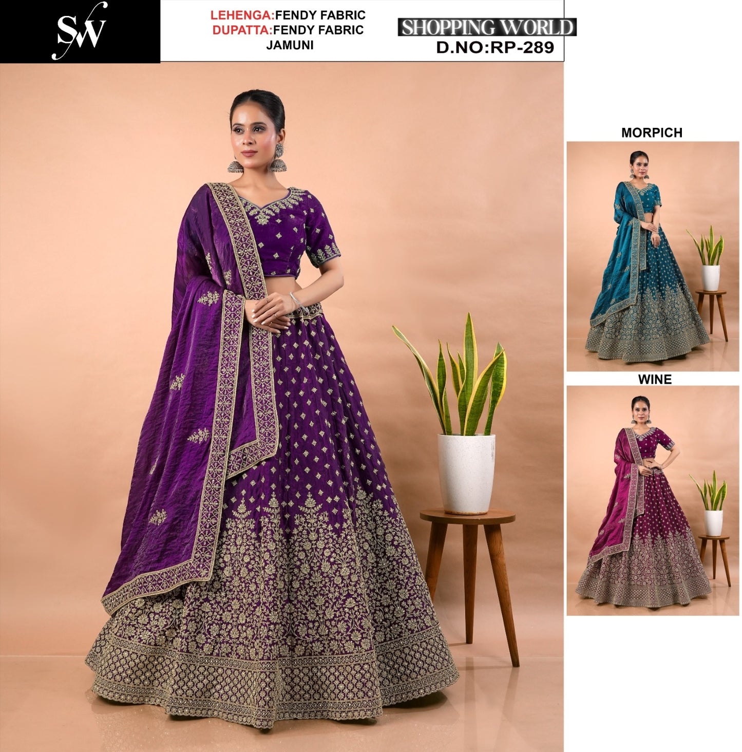 Beautiful Jamuni purple Fendy Lehenga