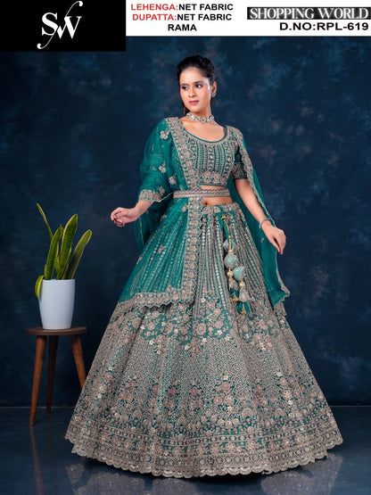 Khoobsurat yellow Net Lehenga