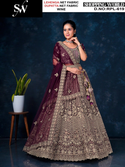 Khoobsurat yellow Net Lehenga