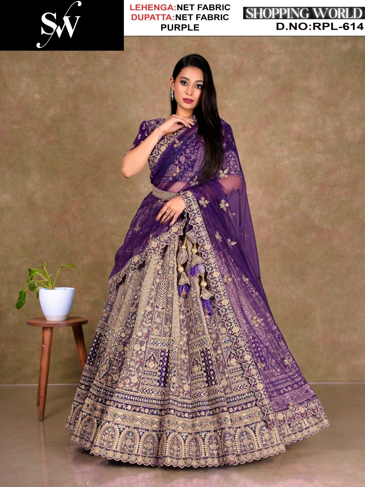 Amazing Red Net Lehenga