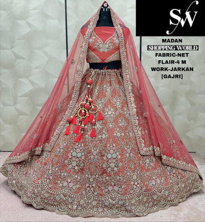 Pretty Onion pink Net Lehenga