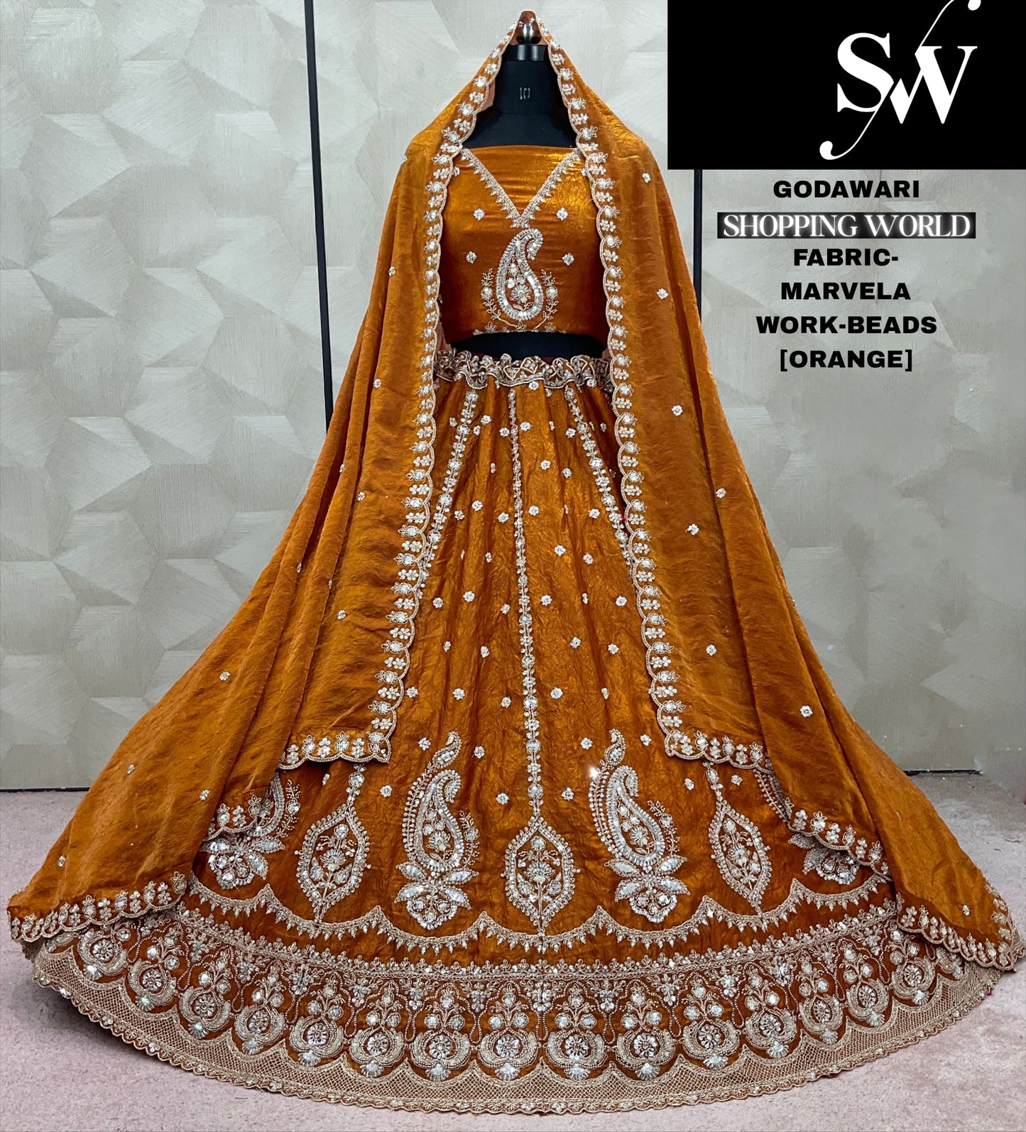 Majestic pista green Marvela Lehenga