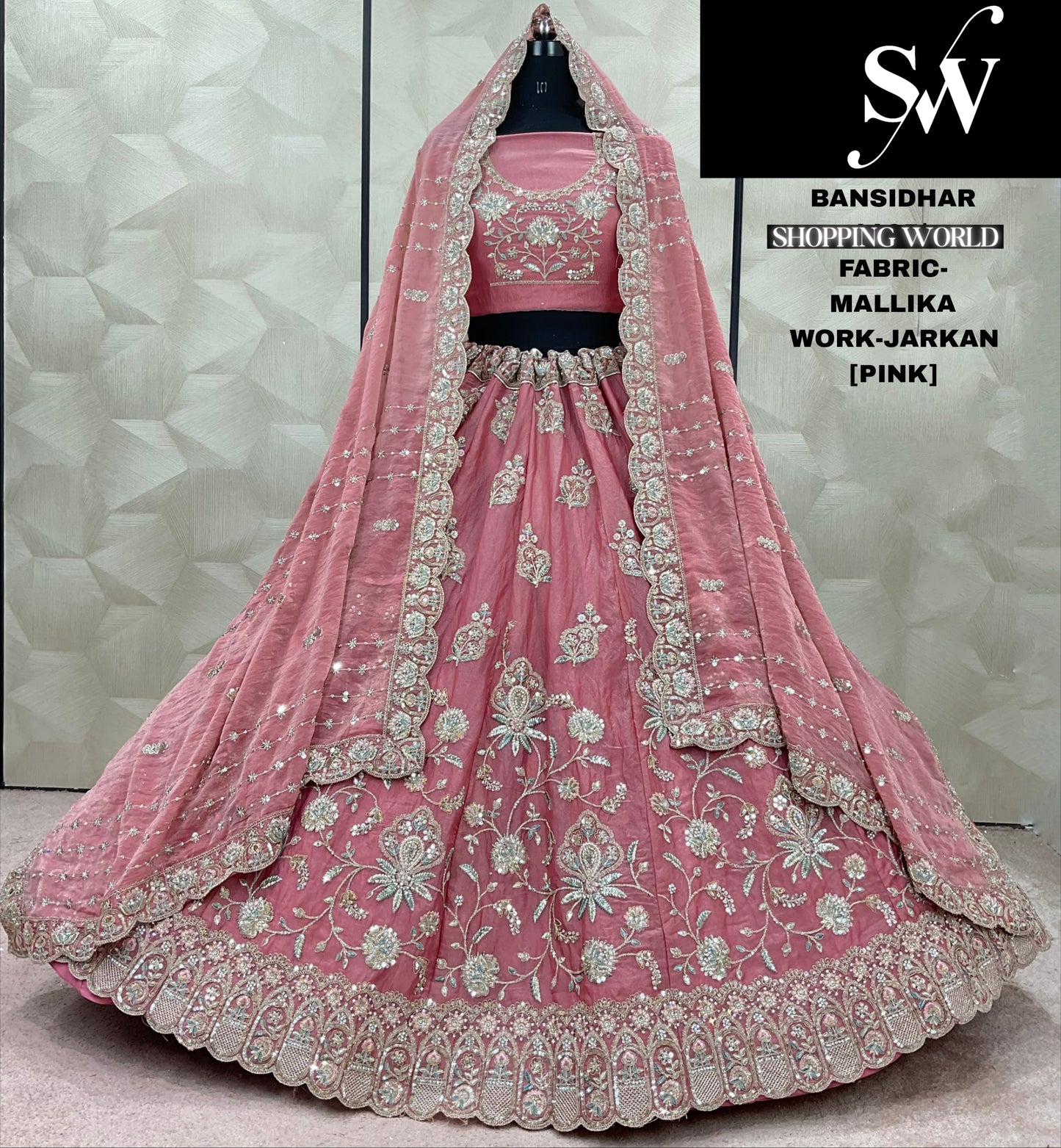 Awesome rust peach Jarkan malika Lehenga