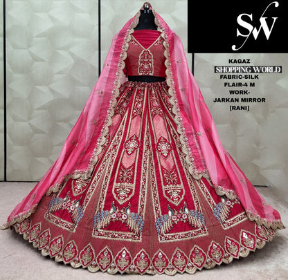 Pleasing yellow peacock Cosmos Lehenga