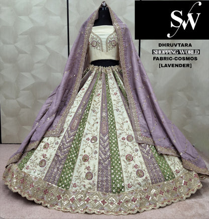 Beautiful Lavender Cosmos Lehenga