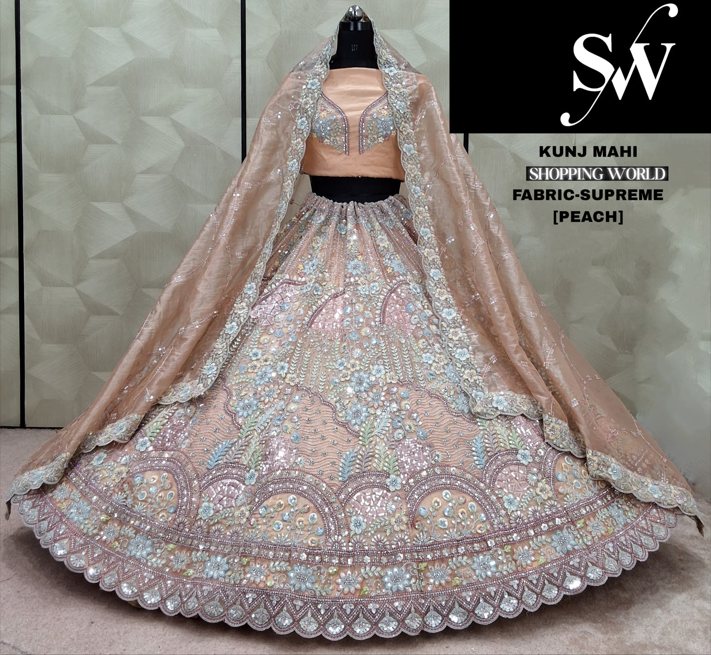 Engaging Lavender Supreme Lehenga