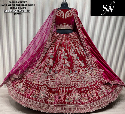 Amazing red Doli barat Bridal Lehenga Happy Customer