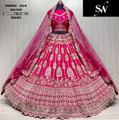 Stunning white Silk Bridal Lehenga