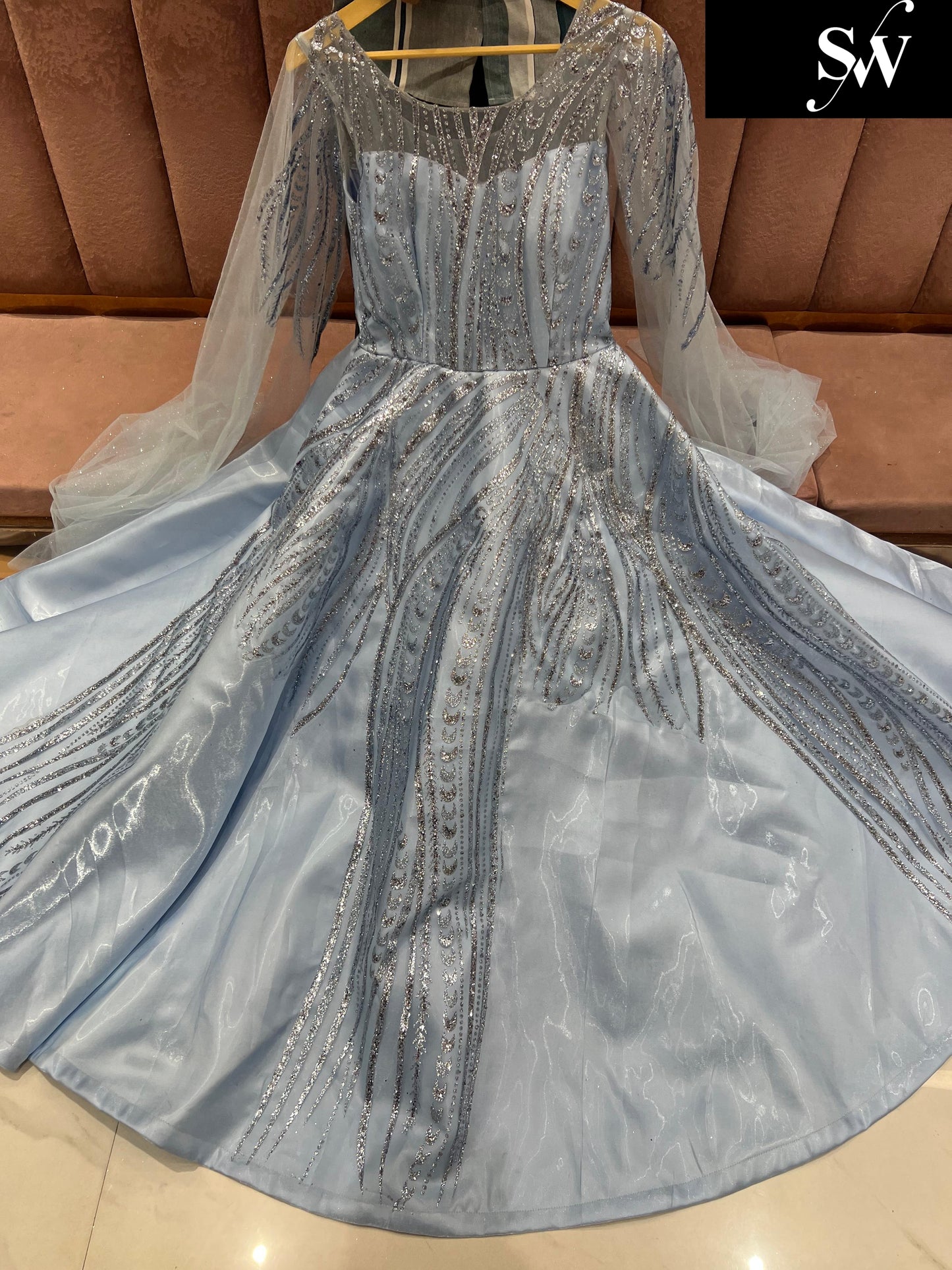 Beautiful Sky blue gown