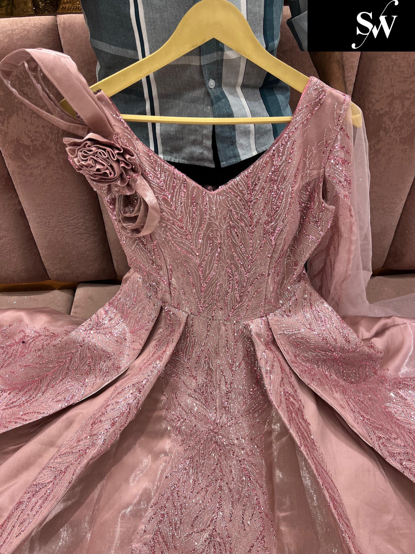 Good looking pink gown