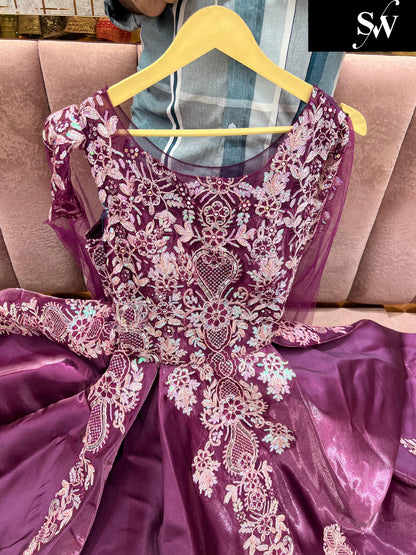 Stunning purple gown