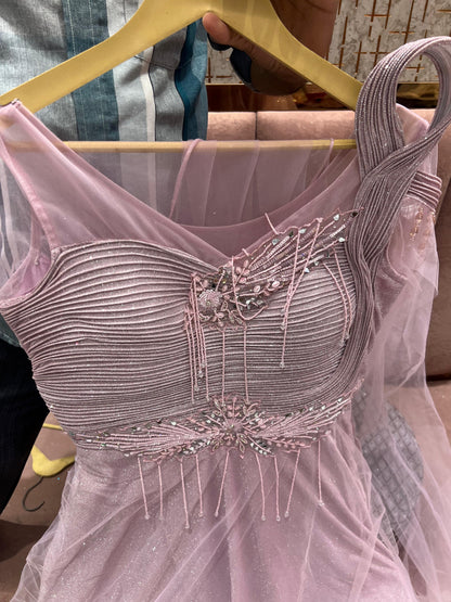 Khoobsurat light pink gown