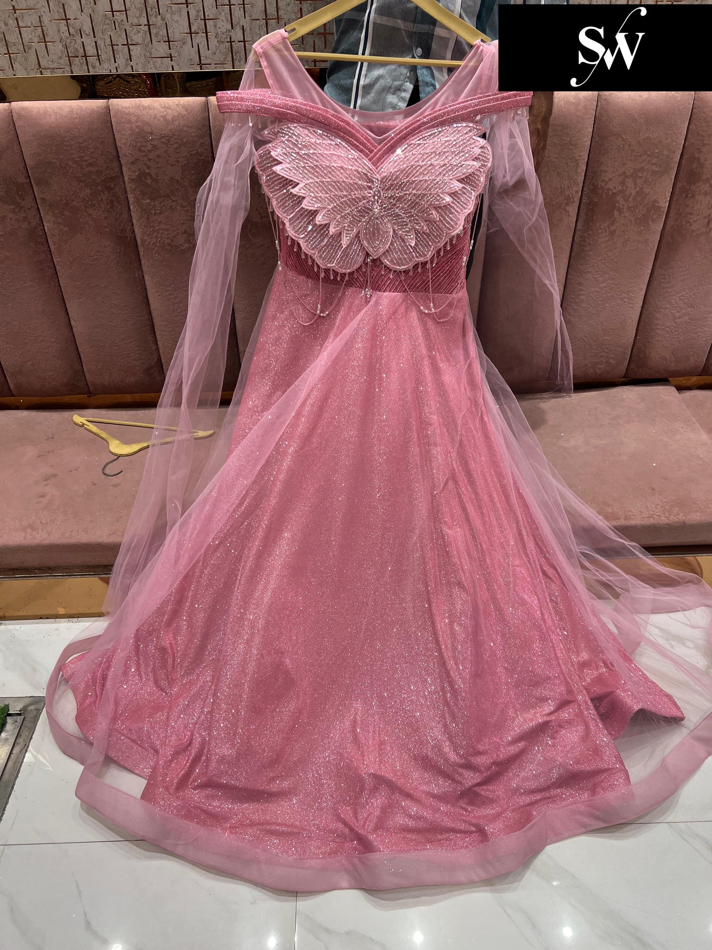 Pleasing pink gown