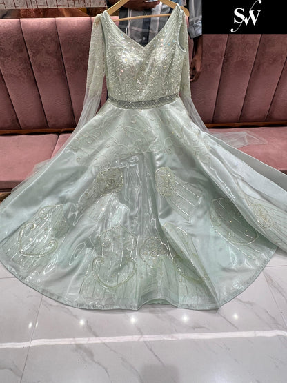 Majestic Sky blue gown