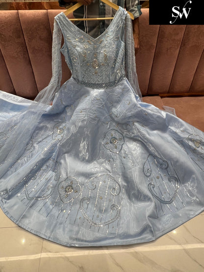 Majestic Sky blue gown